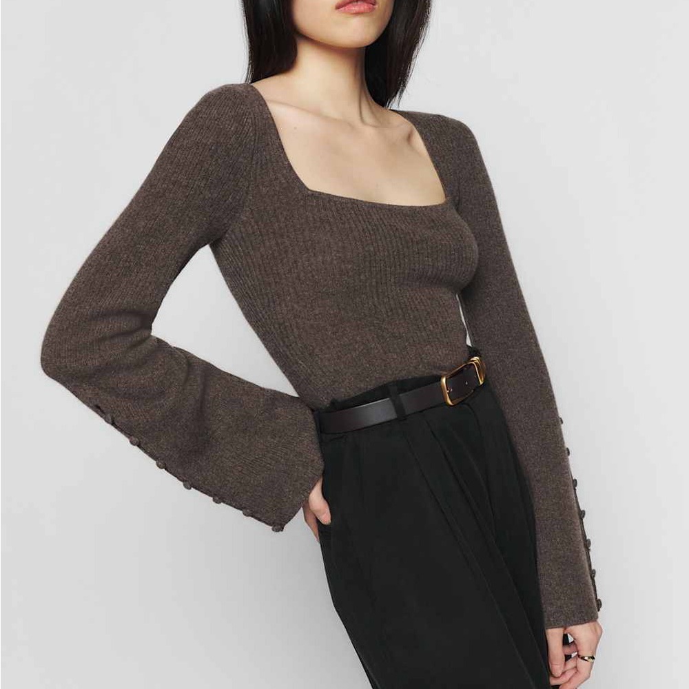 Emanuele Cashmere Novelty Button Sweater - Picture 5 of 15